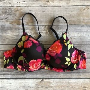 VS Very Sexy Floral Push-Up Bra size 34A